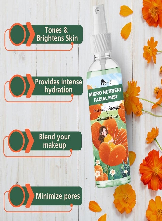 BBEST Micronutrient Face Mist & Toner 200 ml | Toner for glowing skin | Alcohol-Free Mist & toner for open pores Tightening | Women & Men - Image 4
