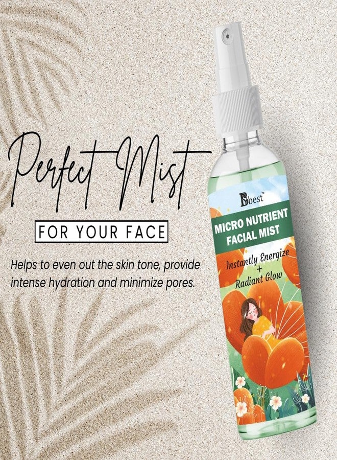 BBEST Micronutrient Face Mist & Toner 200 ml | Toner for glowing skin | Alcohol-Free Mist & toner for open pores Tightening | Women & Men - Image 3