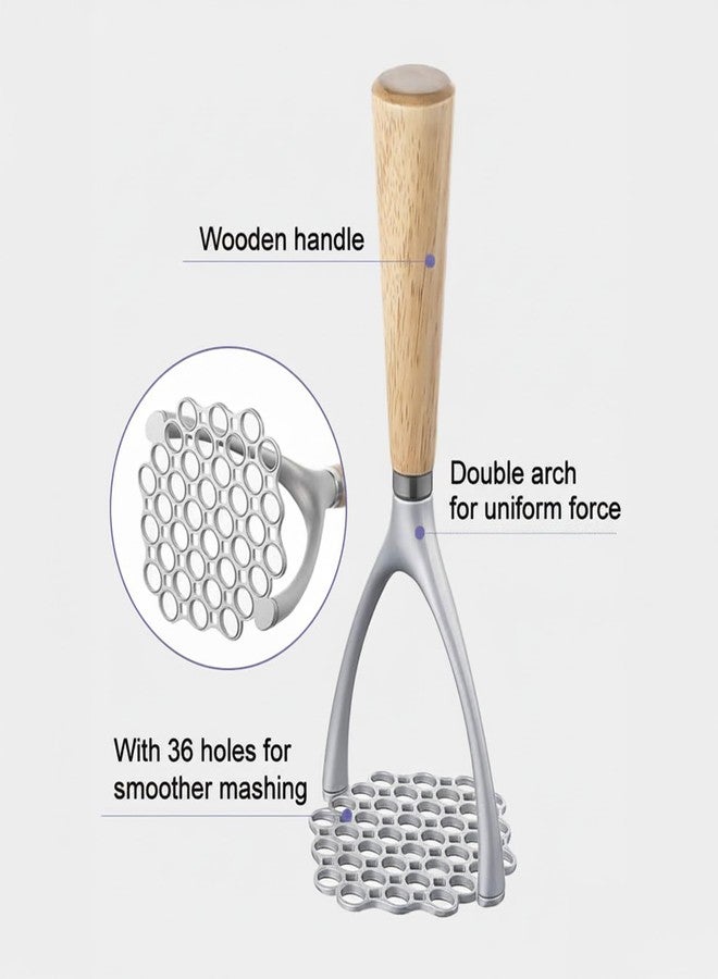 ZORGONS Potato Masher Manual Potato Press for Kitchen Tool,Mashed Potato Masher Kitchen Tool & Food Masher Potato Smasher Perfect for Bean, Vegetable, Fruits, Avocado, Meat - Image 4