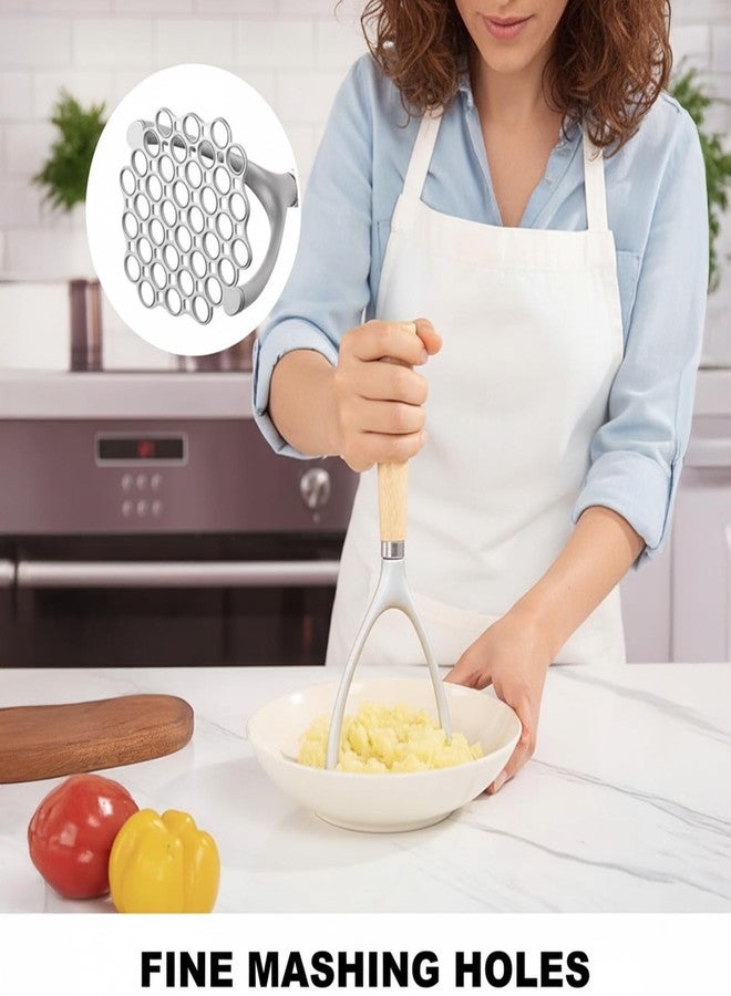 ZORGONS Potato Masher Manual Potato Press for Kitchen Tool,Mashed Potato Masher Kitchen Tool & Food Masher Potato Smasher Perfect for Bean, Vegetable, Fruits, Avocado, Meat - Image 2