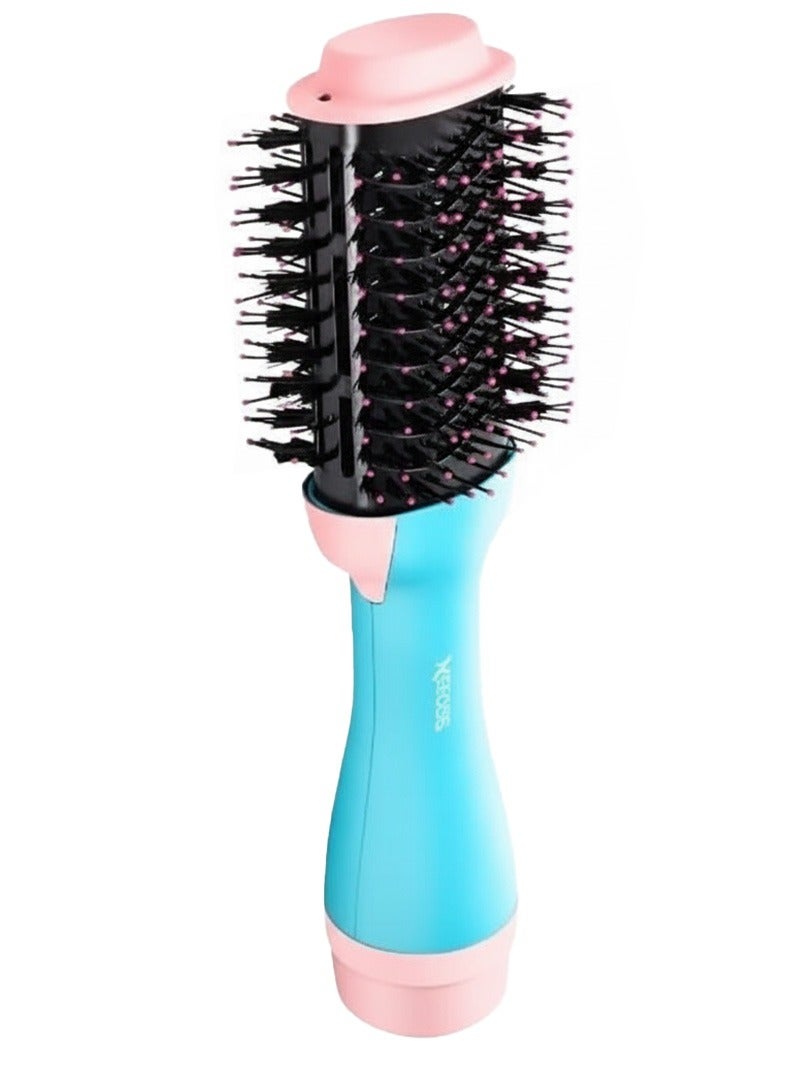 MoeHair Professional 2400W Hair Dryer Brush MO-7169 with Keratin Proteching, 360° Swivel Airflow, 4 Speed Settings , Fast Drying, Repair Function, Lightweight Design for All Hair Types - Image 1