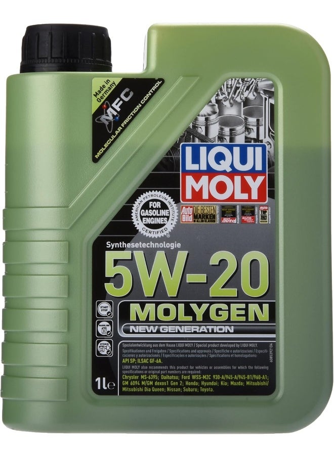 LIQUI MOLY - Liqui Moly 5W20 Molygen New Generation Motor Oil 1 Litre - Image 1