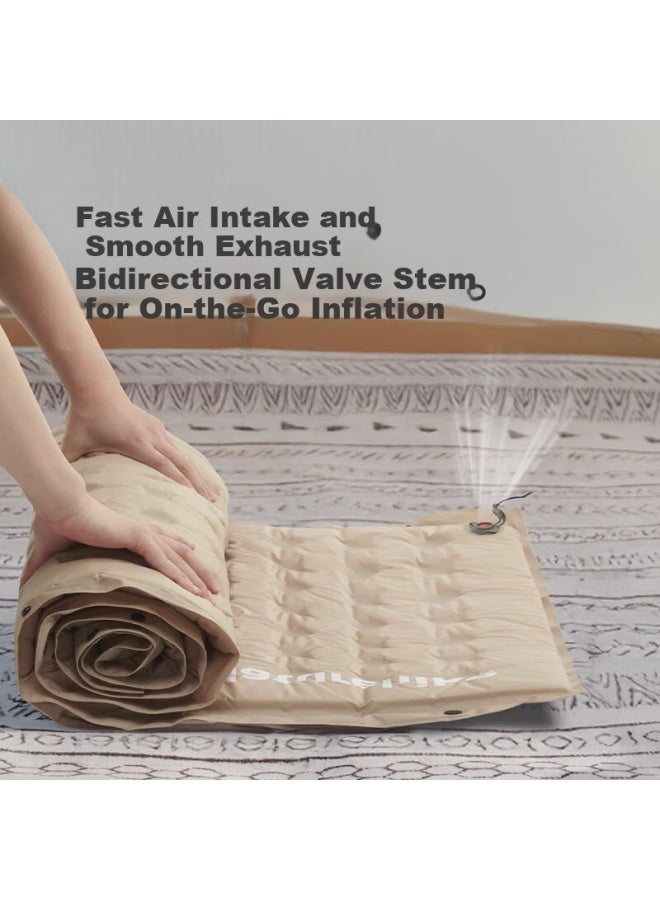 Naturehike Nok Auto-inflatable Pillow Camping Mat Outdoor Sleeping Pad Moisture-proof Double Single 3cm Thick With Pillow - Image 4