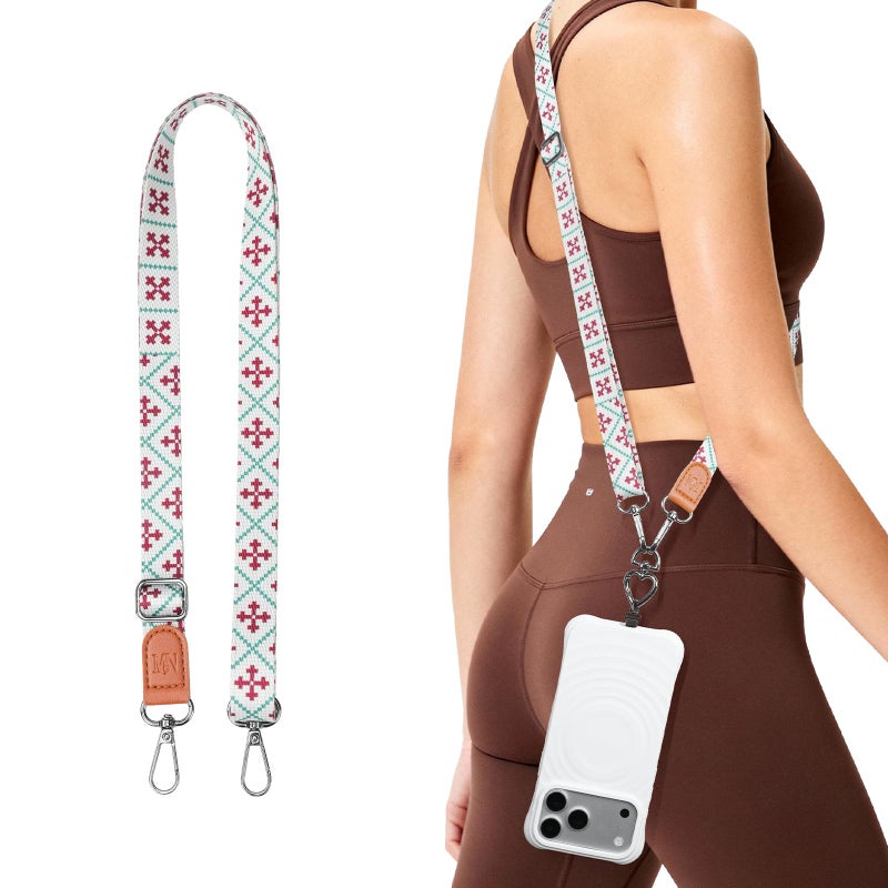 iWALK Colorful Multifunctional Phone Lanyard â€“ 0.7mm Ultra-Thin Metal Insert, Adjustable Anti-Lost Crossbody Neck Strap, Compatible for iPhone Android Smartphones - Image 1
