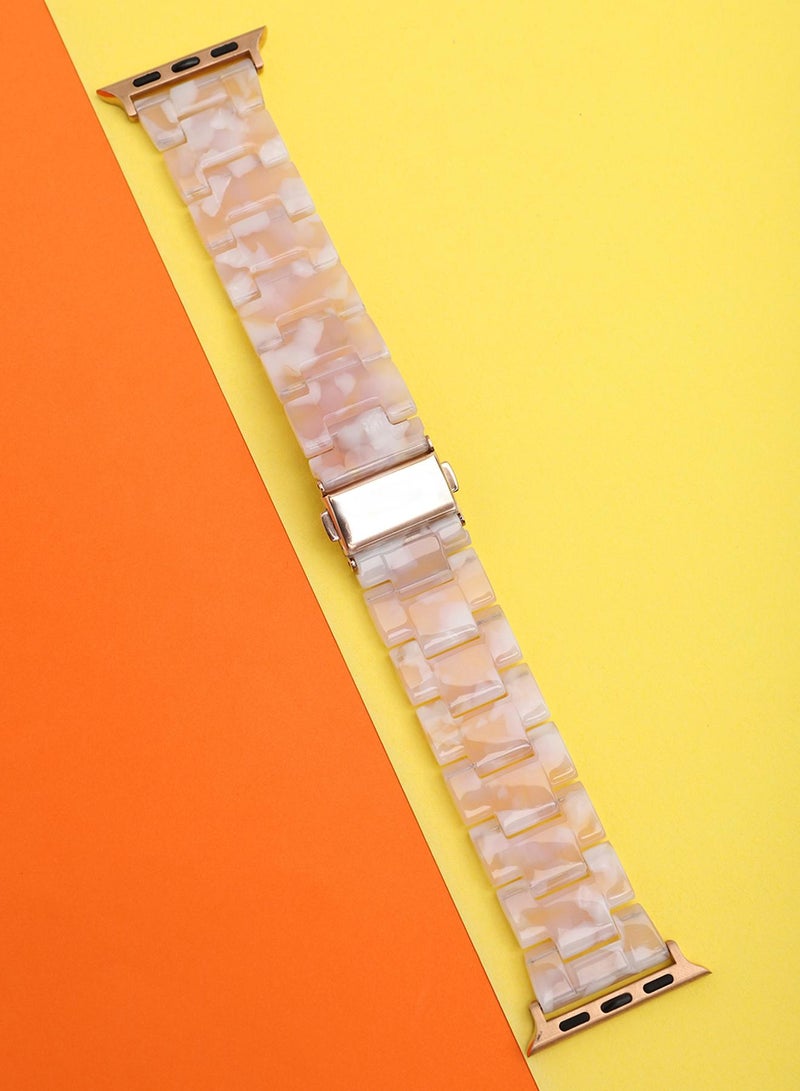 Haute Sauce Textured Acrylic Apple Watch Strap For Women | 42mm/44mm/45mm - Image 1