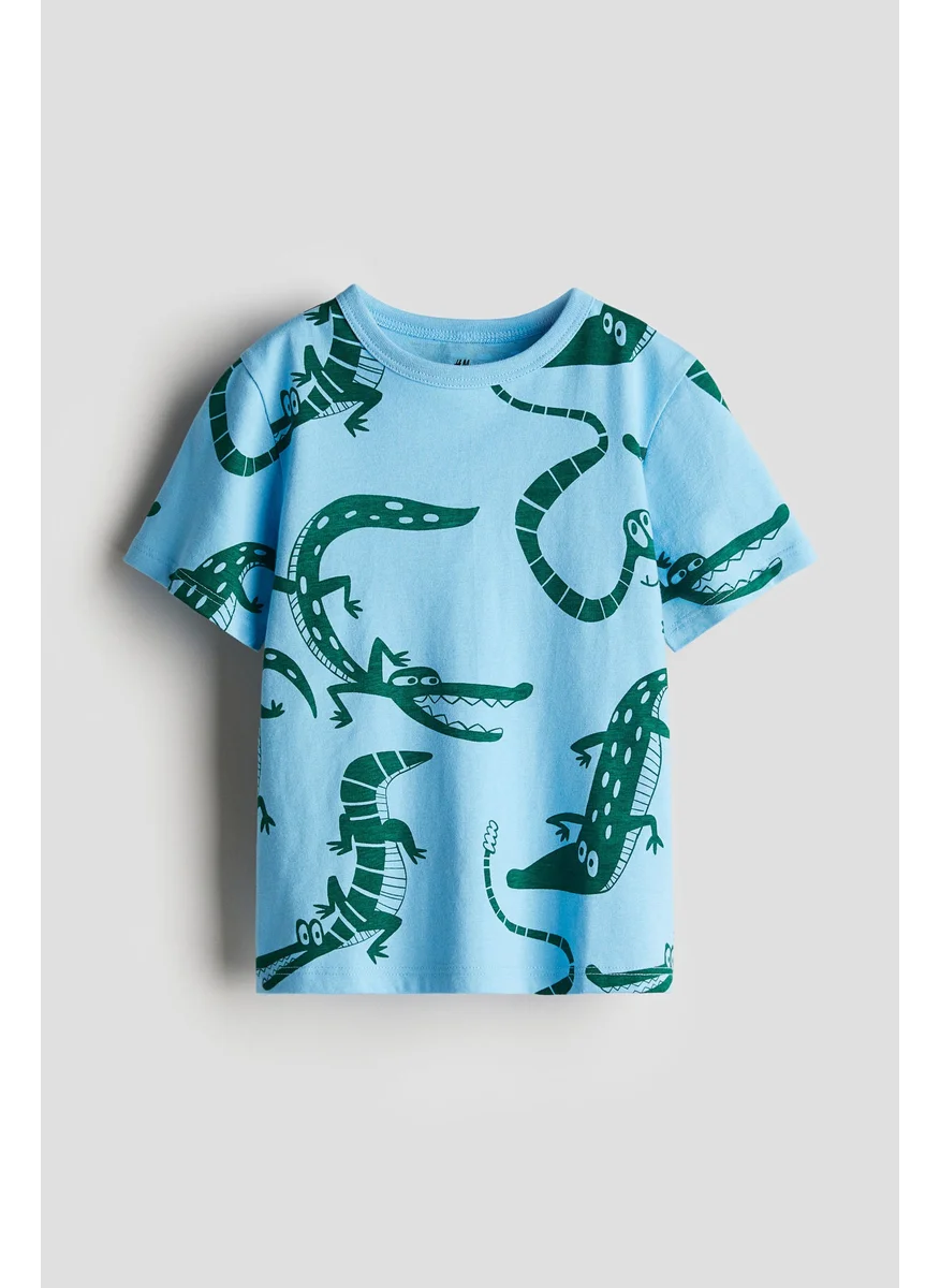 اتش اند ام Printed Cotton T-Shirt