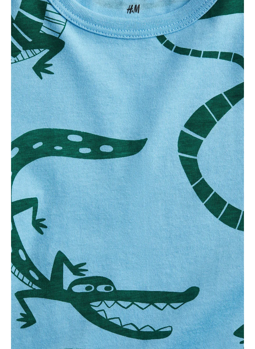 اتش اند ام Printed Cotton T-Shirt