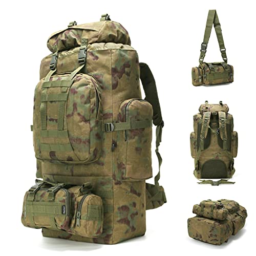 King'sGuard 100L Camping Hiking Backpack Molle Rucksack Military Camping Backpacking Daypack - Image 5