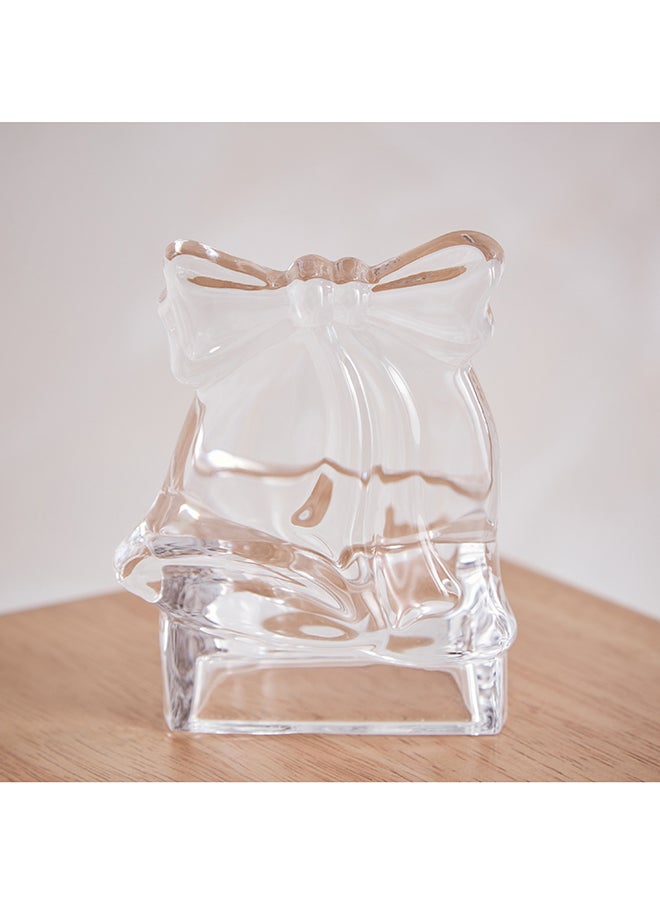 Home Box Ezra Clear Glass Tealight Candle Holder 8 x 10.2 x 7 cm  - Image 4
