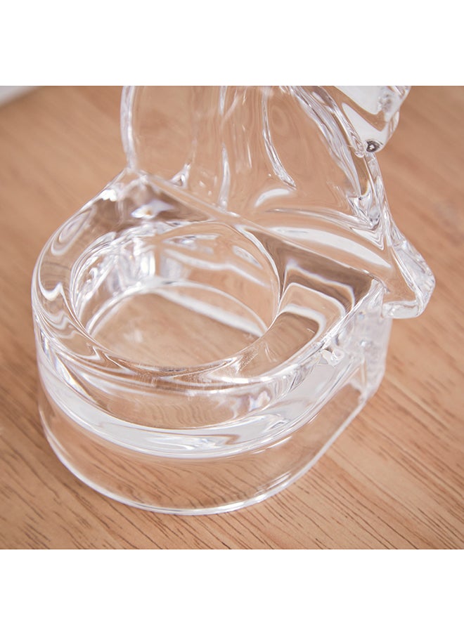 Home Box Ezra Clear Glass Tealight Candle Holder 8 x 10.2 x 7 cm  - Image 5