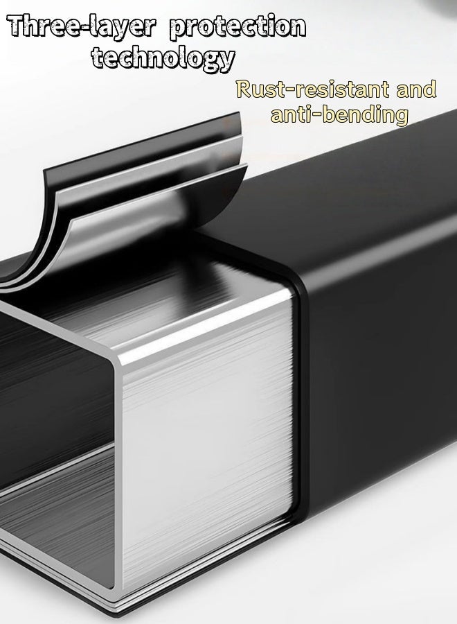 X spring Black Coffee Table Simple Modern Round Service End Table Storage Small Bedside Sofa Table White For Home Living Room - Image 5