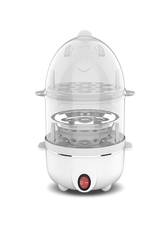 Generic - Egg Cooker 14 Egg Capacity Electric Egg Cooker Perfect Hard Boiled Egg Maker with Timer for Hard Boiled Eggs, Steaming Shelf for Bread and Vegetables - Image 1