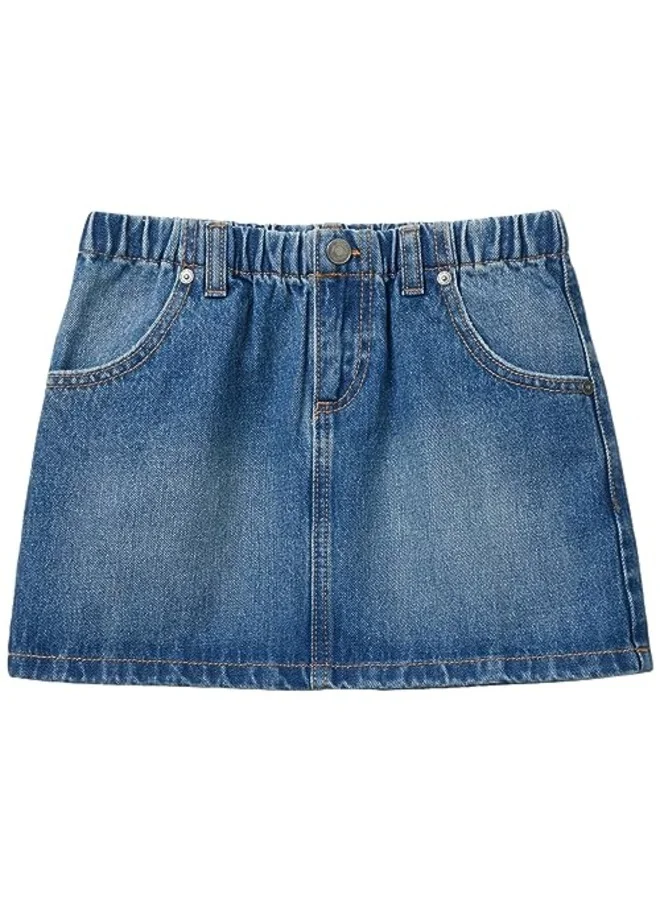 يونايتد كولورز أوف بينتيون Girls Denim Mini Skirt