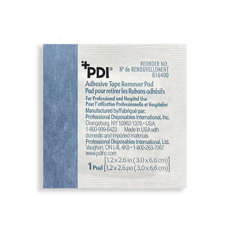 PDI Healthcare B16400 Adhesive Tape Remover Pad, 1.2" Width, 2.6" Length (Pack of 100) - Image 5