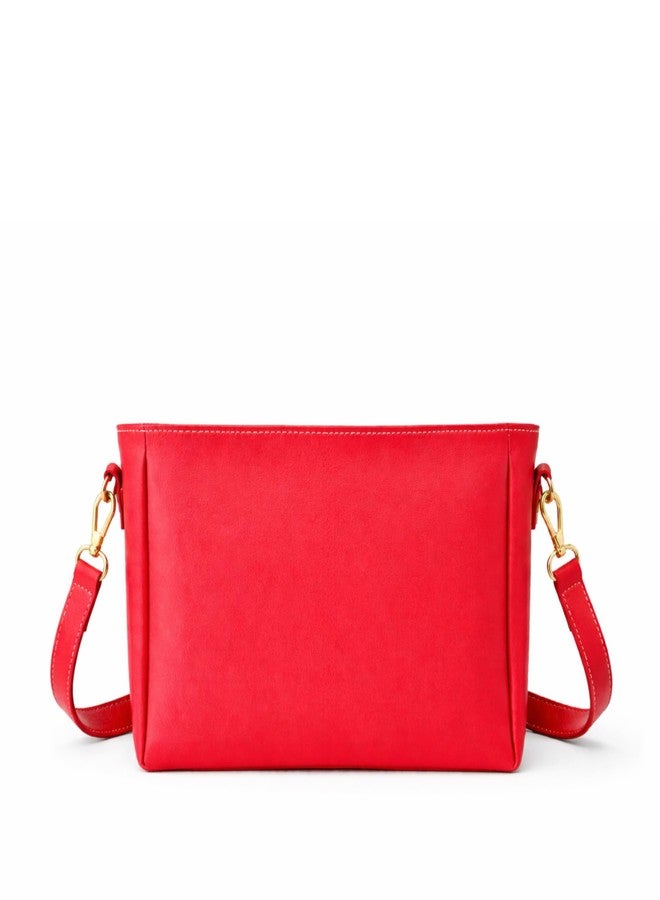 IMARS Premium Vegan Leather Multi-Strap Sling Bag | Compact Crossbody with Dual Detachable Straps - Red - Image 5