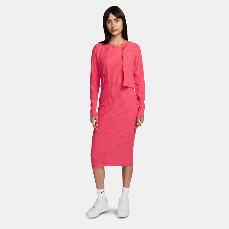 Nike Pink Women's Sportswear Chill Full-Zip Cardigan for Women | Best Price UAE