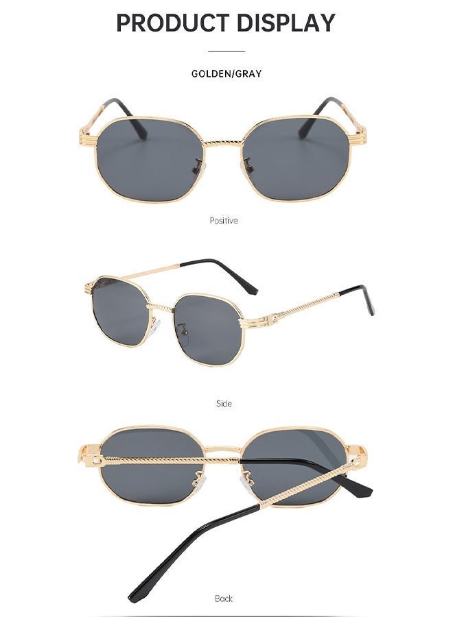 سِيكجُوك نظارات شمسية مربعة للرجال والنساء بإطار معدني كلاسيكية وعصرية - نظارة ونظاره شمسيه رجالية ونسائية ذات طابع تراثي أنيقة. نضارات شمسيه نسائيه ونساءيه ورجاليه ورجالي ونضرات رجال النظارات الشمسية توفر حماية من الأشعة فوق البنفسجية 400 أسود - Image 3