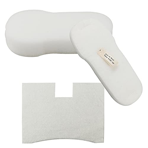 Dttery Filter Replacement for Shark Vertex UltraLight DuoClean PowerFins Corded Stick Vacuum HZ2000 HZ2002 HZ251 HZ602 HZ702, Part XFFKHZ2000 XPMFHZ2000, 4 Foam and Felt, 4 Post Motor Filters - Image 2