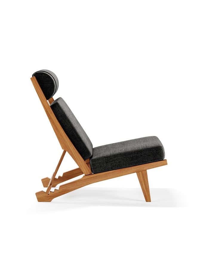 Woodz Legy Chair Dark Grey  - Image 3