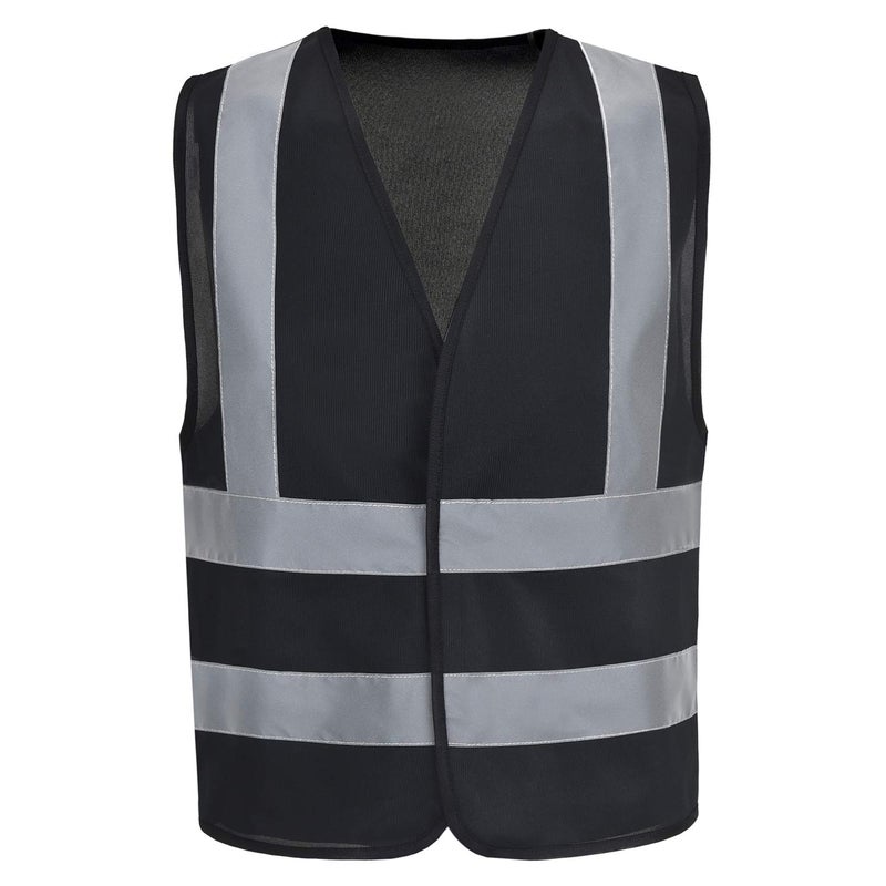 AYKRM black hi vis vest for men XS8XL Large Black