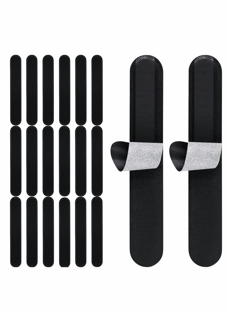 Excefore Hat Sweat Protector Sweat Pads Hat Cleaner Disposable Collar Protector Sweat Pads Neck Liner Pads Hat Sweat Pad Prevent Sweat Stains Stay Dry (20 Pcs Black) - Image 1