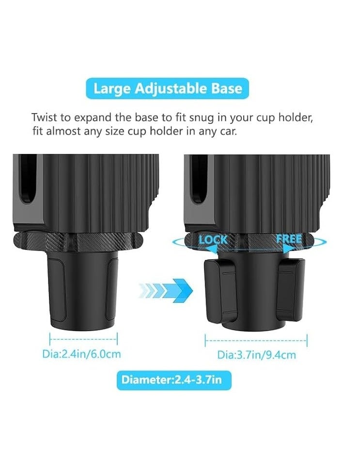 Green Tiger Car Cup Holder Phone Mount: Universal Auto Cell Phone Stand with Drink Expand Cup Holder for SUV | Automobile |Compatible with iPhone and Other Android Smartphone-Green - Image 4