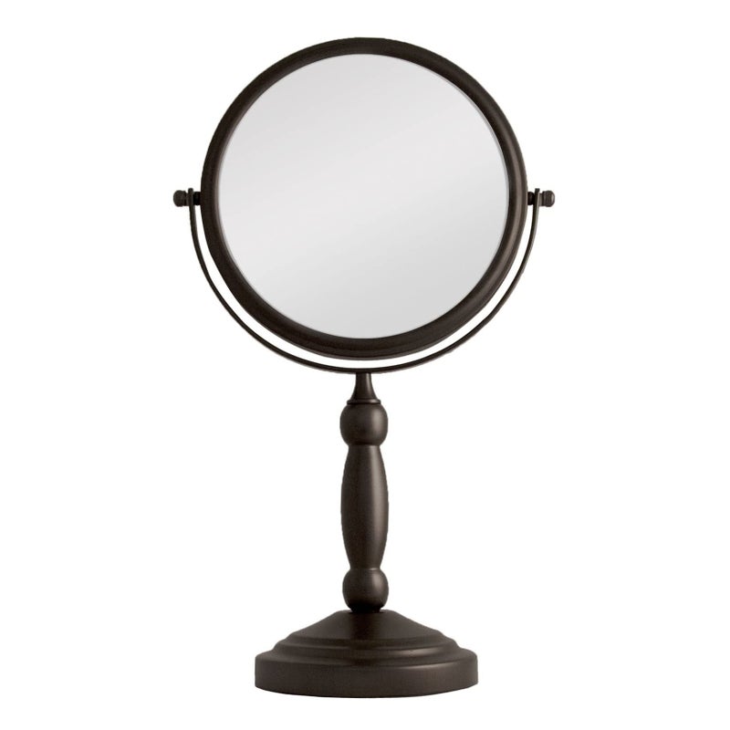 Zadro 9" W x 16" H Round Non-Lighted Makeup Mirror 10X 1X Magnifying Makeup Mirrors Rotating Head Makeup Mirror for Desk - Image 5