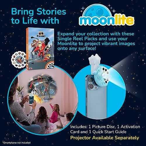 Moonlite Storytime Disney Pixar The Incredibles Storytime Disc A Magical Read Together Projector Sold Separately Digital Story w Sound FX Learning Gifts for Kids Ages 1 Year Up - Image 5
