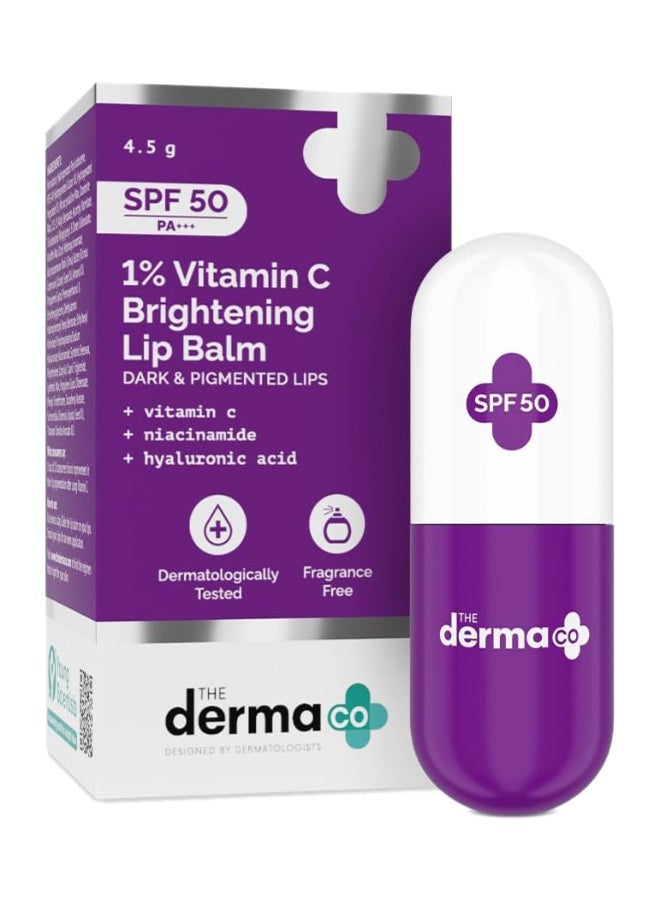 The Derma Co Lip Care Duo – Ceramide Complex Lip Balm 4g & Brightening Lip Balm 4.5g | SPF 30, Hydrates, Reduces Pigmentation & Dark Spots, Protects & Smooths Lips. - Image 3