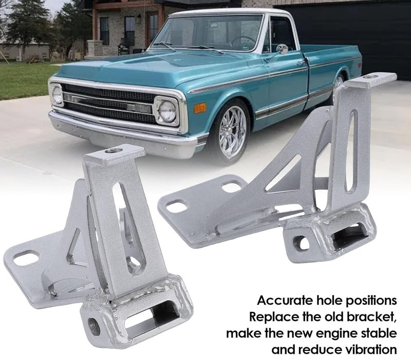 Aramox Engine Swap Mount, Replacement for Chevy C10 Truck 1963 1972 with High Strength Iron Material for V8 Engines 283 305 327 350 400 - Image 4