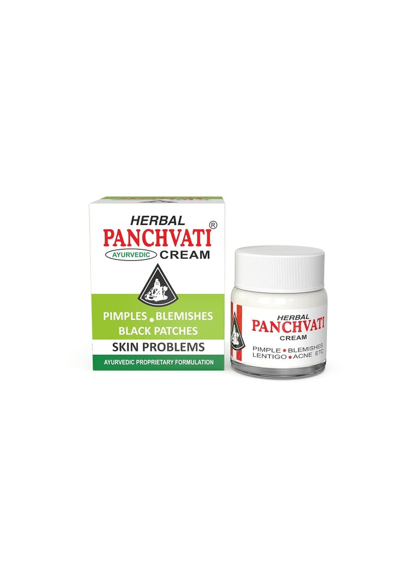 Panchvati Panchvati Herbals Face Cream, Anti Blemish, Anti Acne, Pimple Removal Cream For Acne Scars, Pigmentation, Glowing Skin For Men & Women - 10G  - Image 1