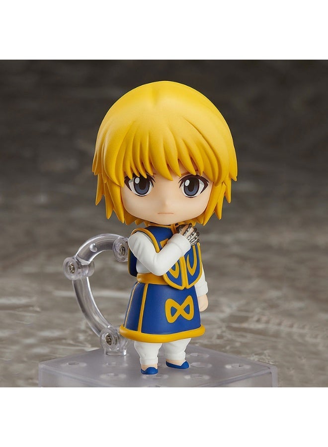 Hunter X Hunter Kurapika Action Figure Movable Joints Replaceable Faces Anime Collectible Desktop Toy Gift（height：10 CM） - Image 1