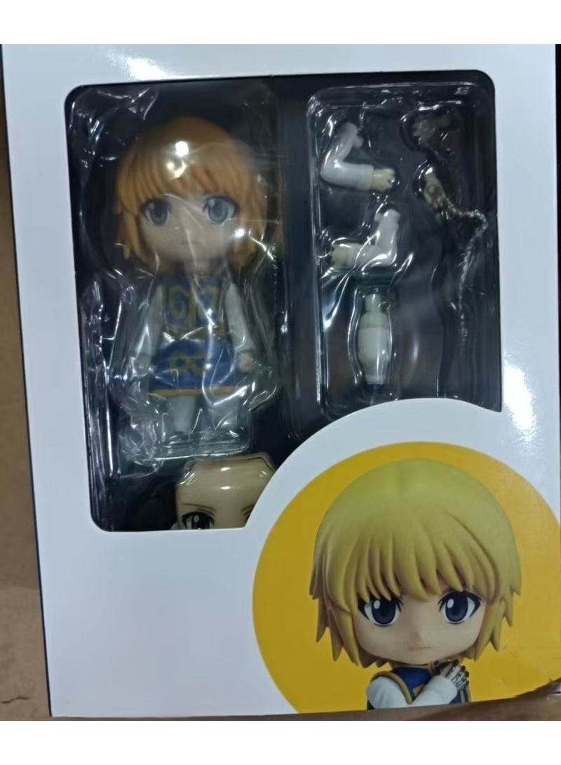Hunter X Hunter Kurapika Action Figure Movable Joints Replaceable Faces Anime Collectible Desktop Toy Gift（height：10 CM） - Image 4