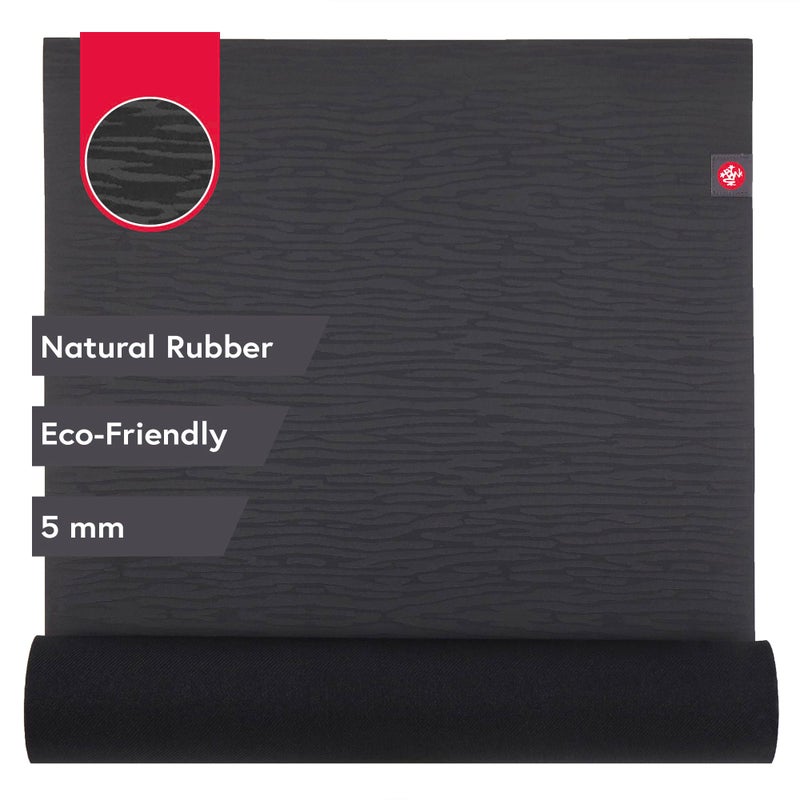 Manduka EKO Yoga Mat 71 5mm Natural Rubber EcoFriendly Soft Textured Surface Natural NexttoSkin Feel 71x 26 inches Charcoal