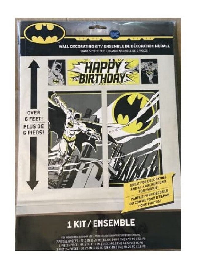 Unique حزمة مستلزمات حفلة عيد ميلاد باتمان تشمل لافتة عيد ميلاد سعيدة وخلفية تصوير مشهد - Image 5