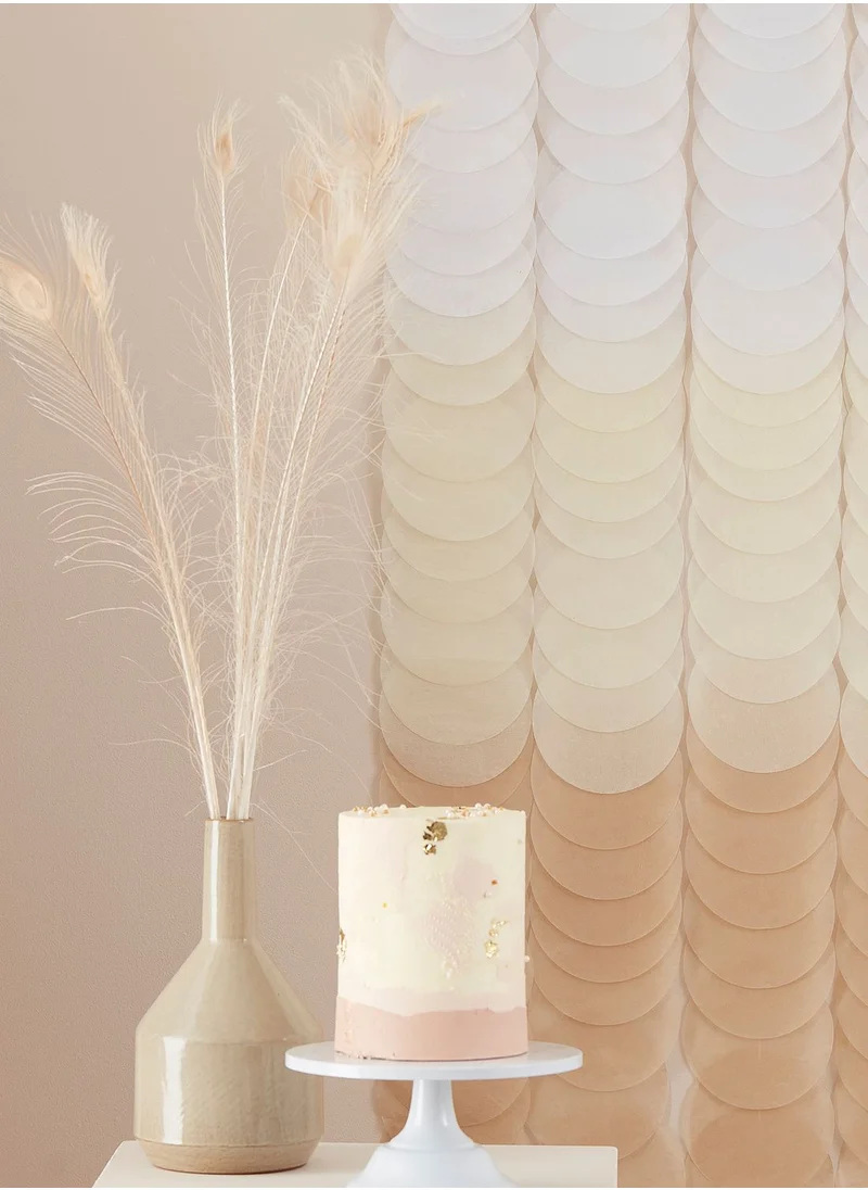 Ginger Ray Brown Ombre Tissue Paper Discs Backdrop