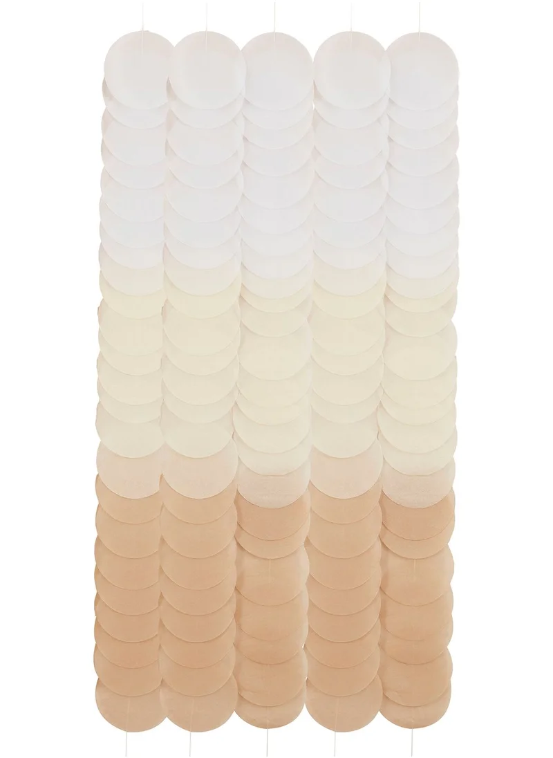 Ginger Ray Brown Ombre Tissue Paper Discs Backdrop