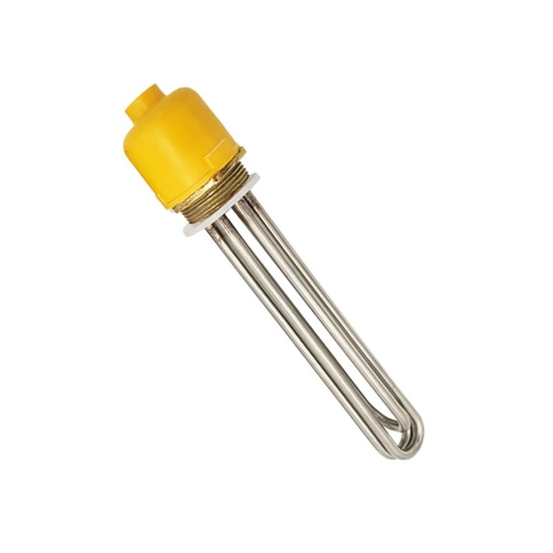 DN40 Copper Flanged Water Heating Element Electrical Immersion Heater 220V Boiler Tank Heater 3kw/4.5kw/6kw/9kw/12kw(3KW 200mm) - Image 1
