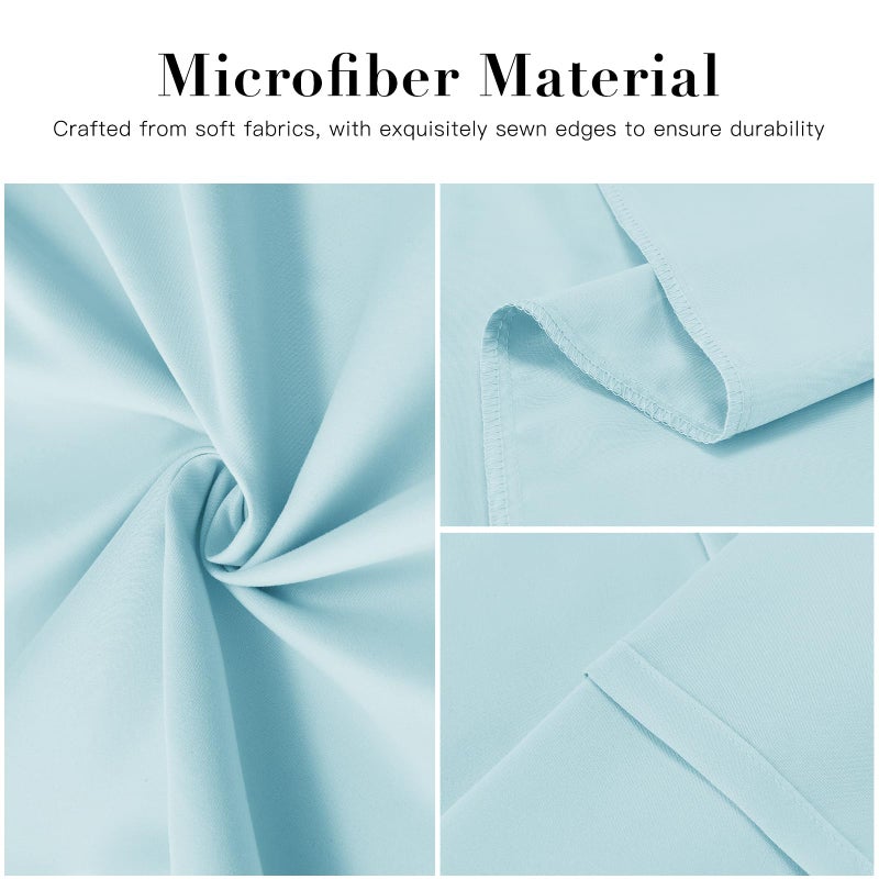 DOWNSTORIA Body Pillow Cover  Ultra Soft Microfiber Long Pillowcase  Envelope Closure Large Pillow Cases 20x54 inch (Light Blue) - Image 4