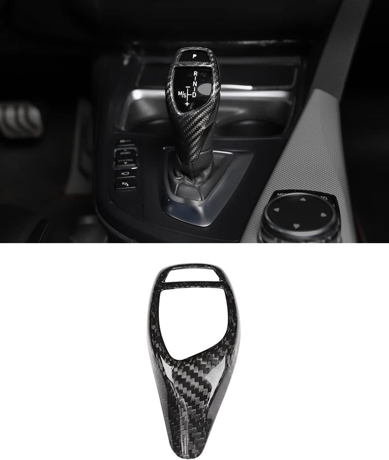SHSBSCAR Carbon Fiber Shift Knob Cover for BMW - Image 1