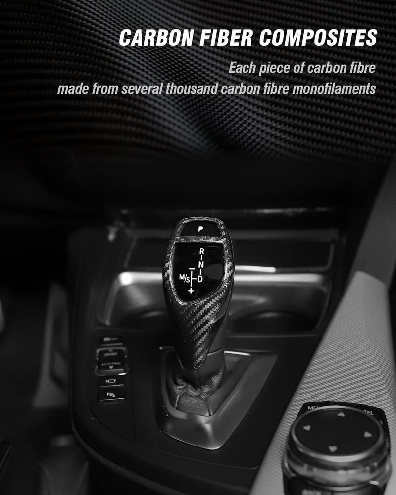 SHSBSCAR Carbon Fiber Shift Knob Cover for BMW - Image 5