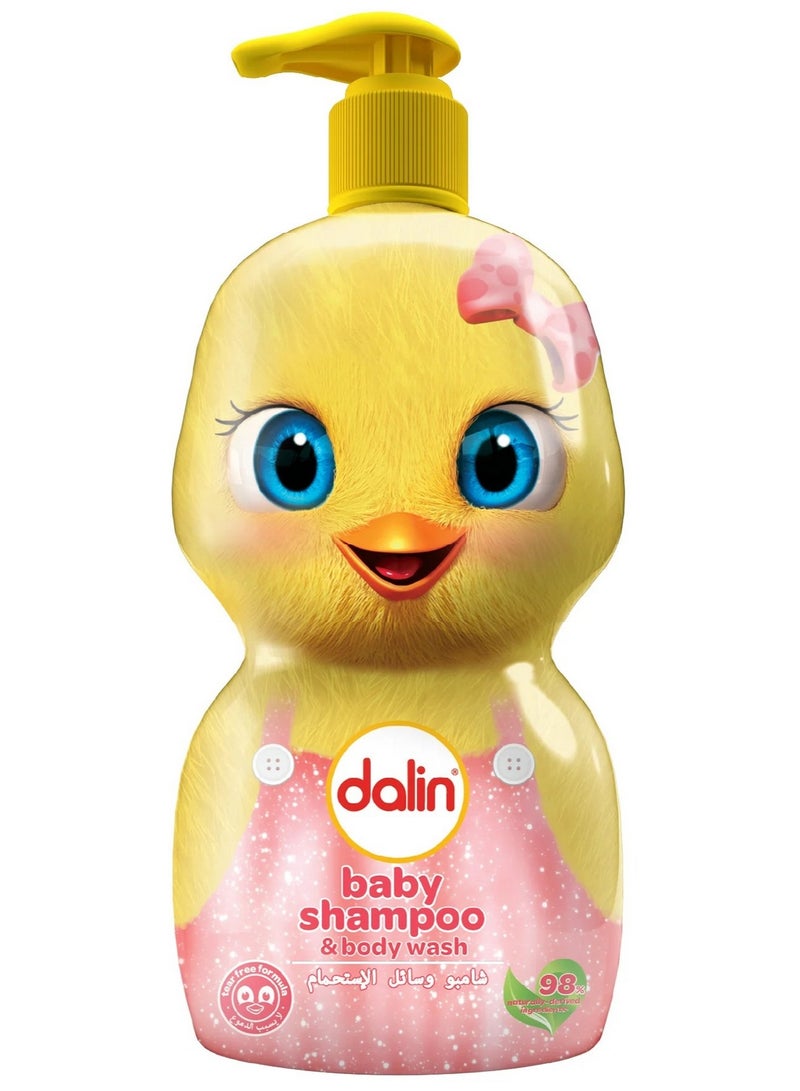 DALIN Shampoo & Body Wash Pink 500 ML - Image 1