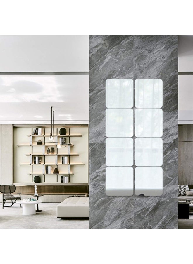 Acrylic Self Adhesive Mirror Sheet for Wall, Plastic Non Glass Sticky Child Safety Mirror Tiles for Wall Rectangle 8x12 inch, 1 Pcs - Image 4