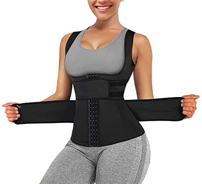 Waist Trainer Vest for Women Corset Trimmer Belt Slimming Body Shaper Tummy Control Cincher Workout Girdle - Image 1