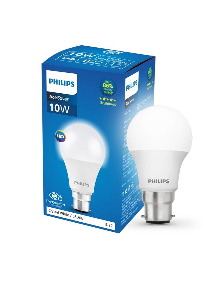 Philips Philips Ace Saver 10W B22 LED Bulb,900lm, Cool Day Light, Pack of 8 - Image 2