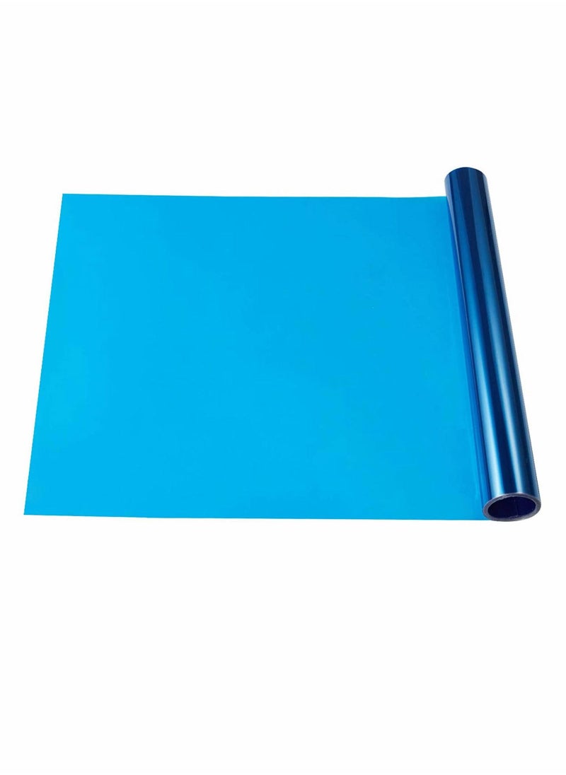 Y&D 11.8''x70.8'' Navy Blue Vinyl Film Self Adhesive Auto Car Tint for Headlight Taillight Fog Light  - Image 1