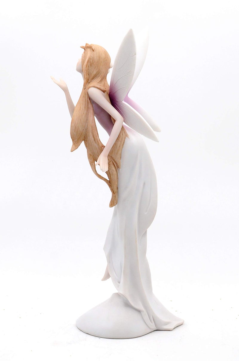 Comfy Hour Fairyland Collection 13" Spirit Forest Fairy Wearing A Flower Collectible Figurine, Pink, Polyresin - Image 2
