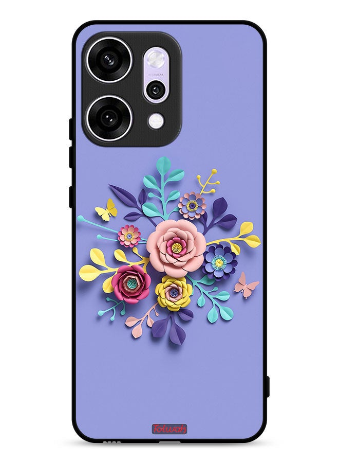 Tolwak Oppo Reno14 Protective Case Cover Flowers Art - Image 1