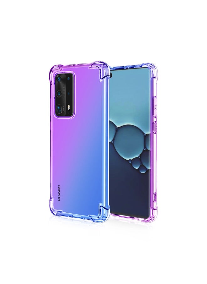Generic - + Huawei Y7prime 2019 Anti-drop Y7A Huawei Y6 2019 Gradient Y9 2019 Phone Case Y7P Applicable-Color:Pink Purple-Applicable Model:Y9 Prime 2019/P Smart Z/Glory 9X Foreign Edition - Image 1
