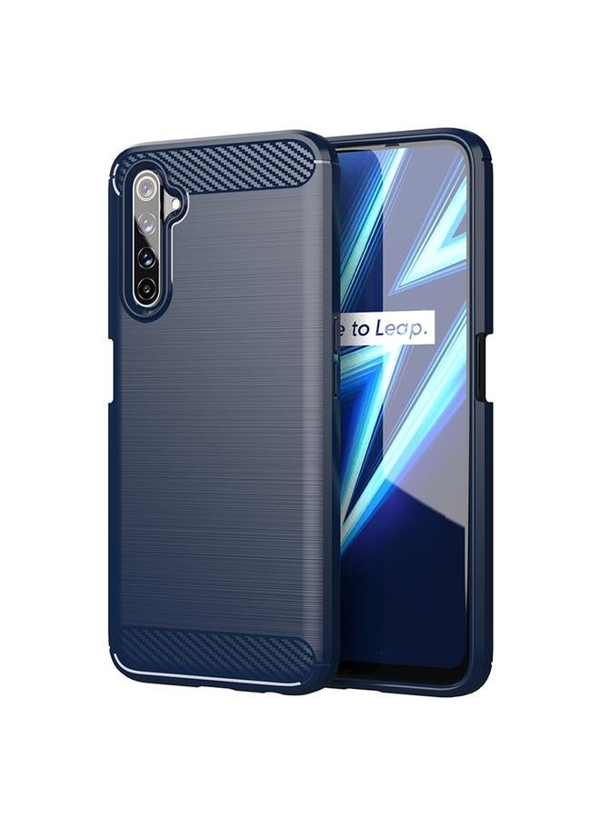 اس-توب جراب لهاتف Realme 6 Pro مصنوع من ألياف الكربون TPU بملمس ناعم - Image 1